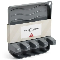 Gifi Support repose-cuillères plastique gris Discount