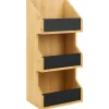 Gifi Étagère 3 niveaux bambou naturel 40x18xH13cm