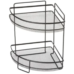 Gifi Étagère d'angle vintage métal noir 2 niveaux Online