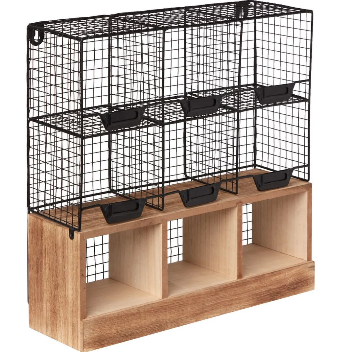 Gifi Étagère de cuisine 6 casiers pour épices noir naturel Discount