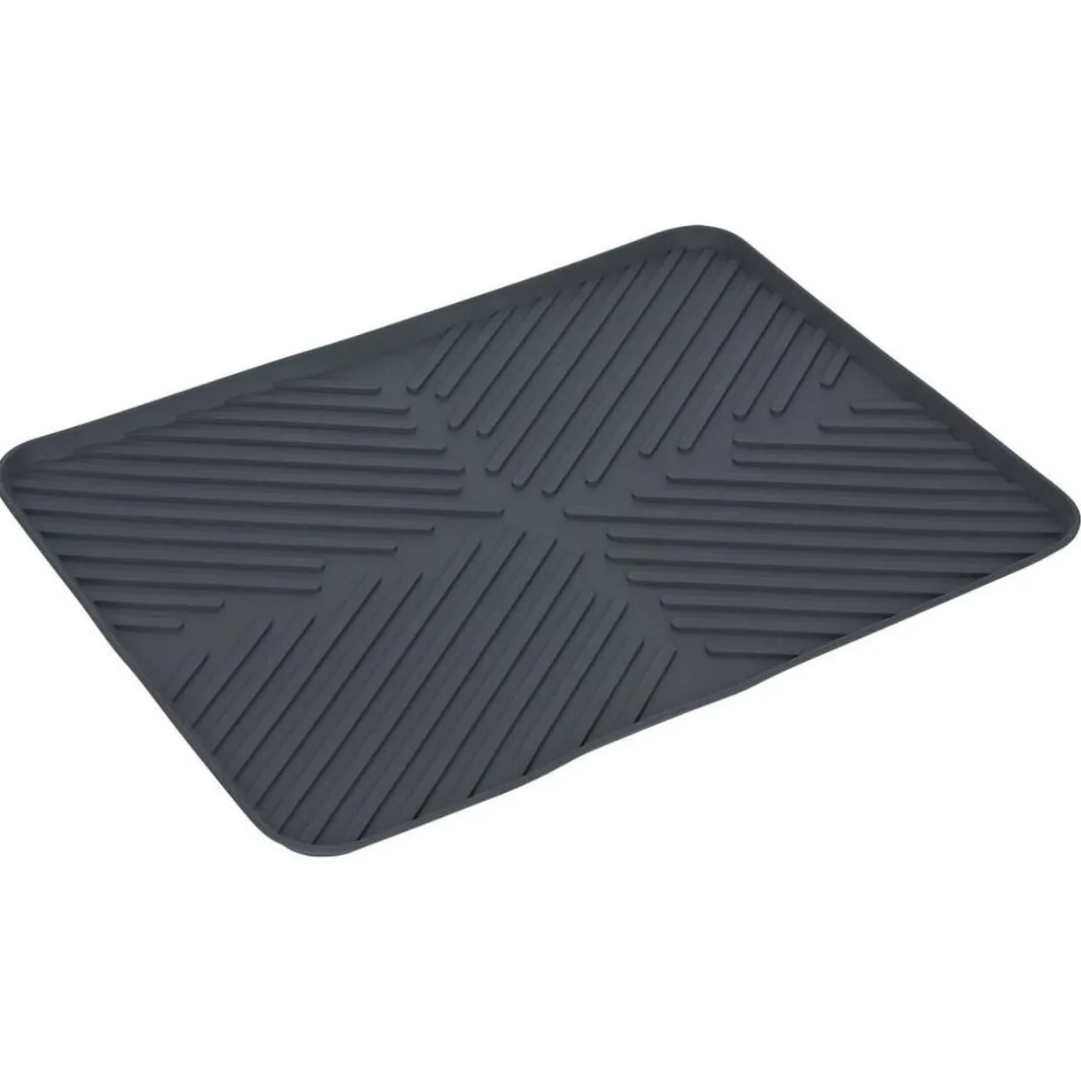 Gifi Tapis égouttoir en plastique rainuré gris - L.40xl.30cm Hot