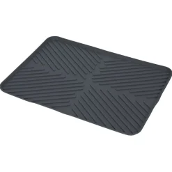 Gifi Tapis égouttoir en plastique rainuré gris - L.40xl.30cm Hot