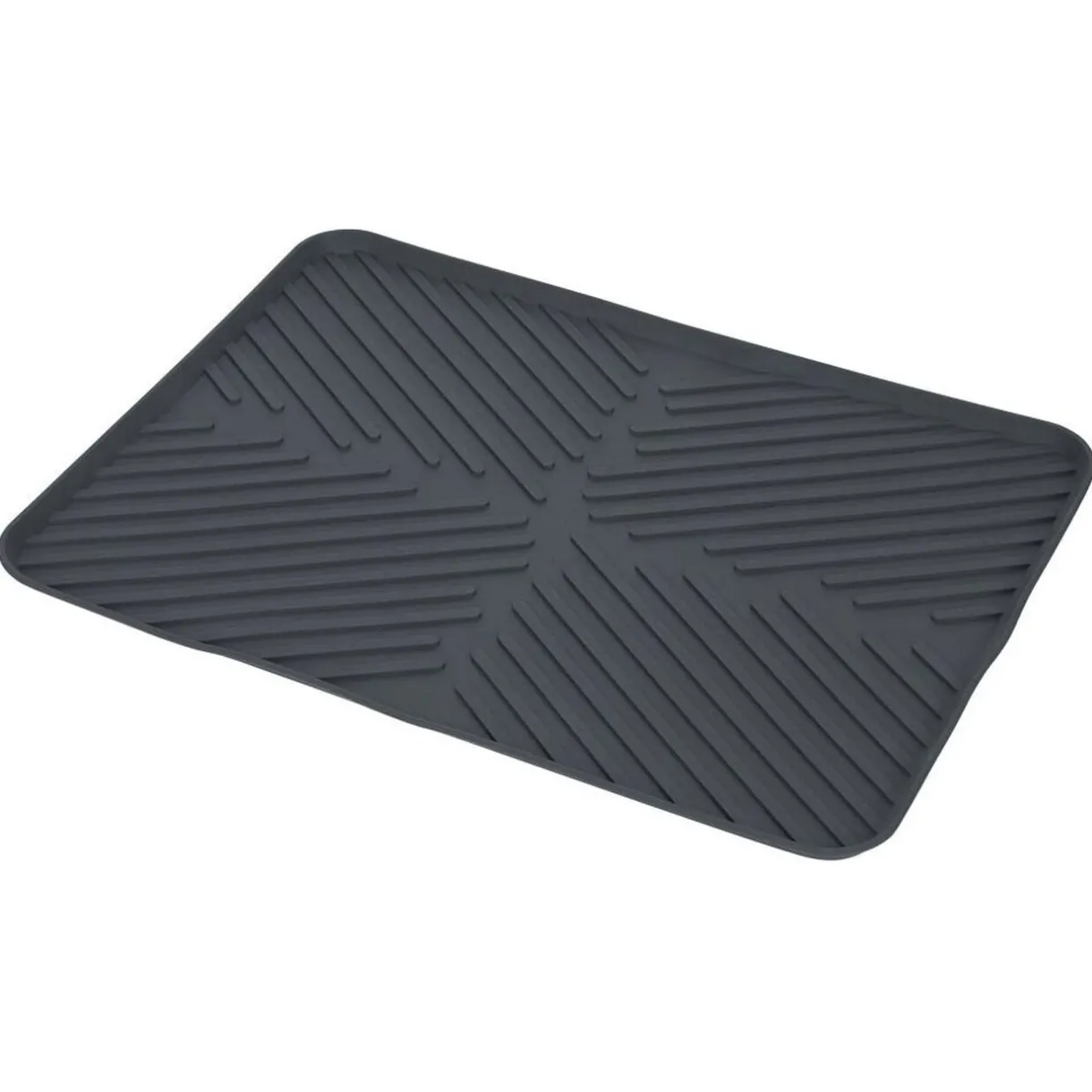 Gifi Tapis égouttoir en plastique rainuré gris - L.40xl.30cm Hot