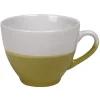 Gifi Tasse à café bicolore vert et blanc New