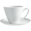 Gifi Tasse à café blanche avec sous tasse modèle slide