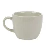 Gifi Tasse à expresso en faïence 10 cl lin et rainures verticales relief