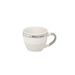 Gifi Tasse à expresso en porcelaine design Bistrot du Marché 9 cl