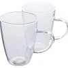 Gifi Tasse à thé transparente x2