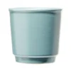 Gifi Tasse en grès carrée sans anse bleu 390ml Ø9,6xH8cm Discount