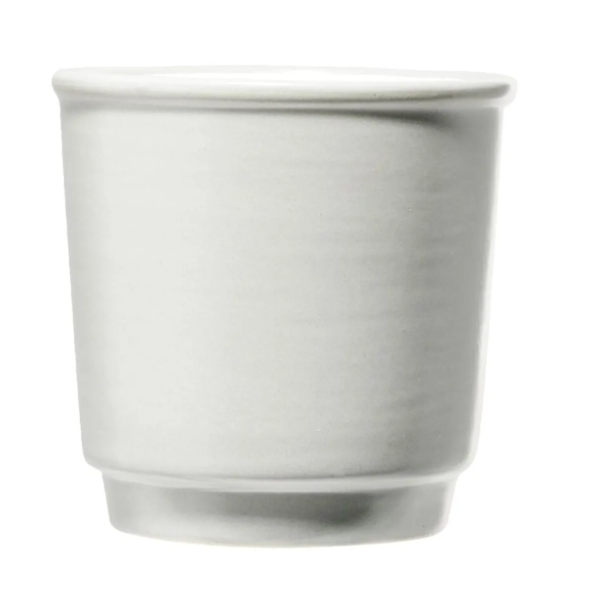 Gifi Tasse en grès espresso sans anse bleu intérieur blanc 9cl Ø6,2xH6,2cm Best