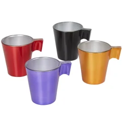 Gifi Tasse en verre métallisé Luminarc multicolore x4 Hot