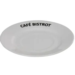 Gifi Tasse expresso et sous tasse café bistrot blanc x 4 Hot