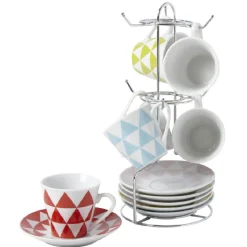 Gifi Tasse expresso losanges colorés x6 Best