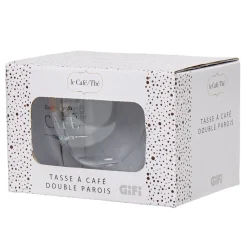 Gifi Tasse transparente double paroi design café Sale