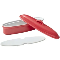 Gifi Terrine avec couvercle ovale rouge et blanche Online