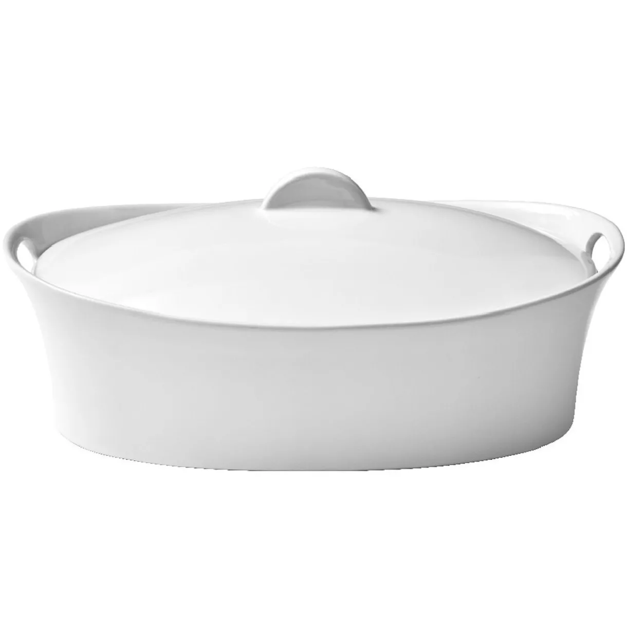 Gifi Terrine avec couvercle ovale blanche Discount