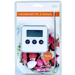 Gifi Thermomètre de cuisine à sonde minuteur New