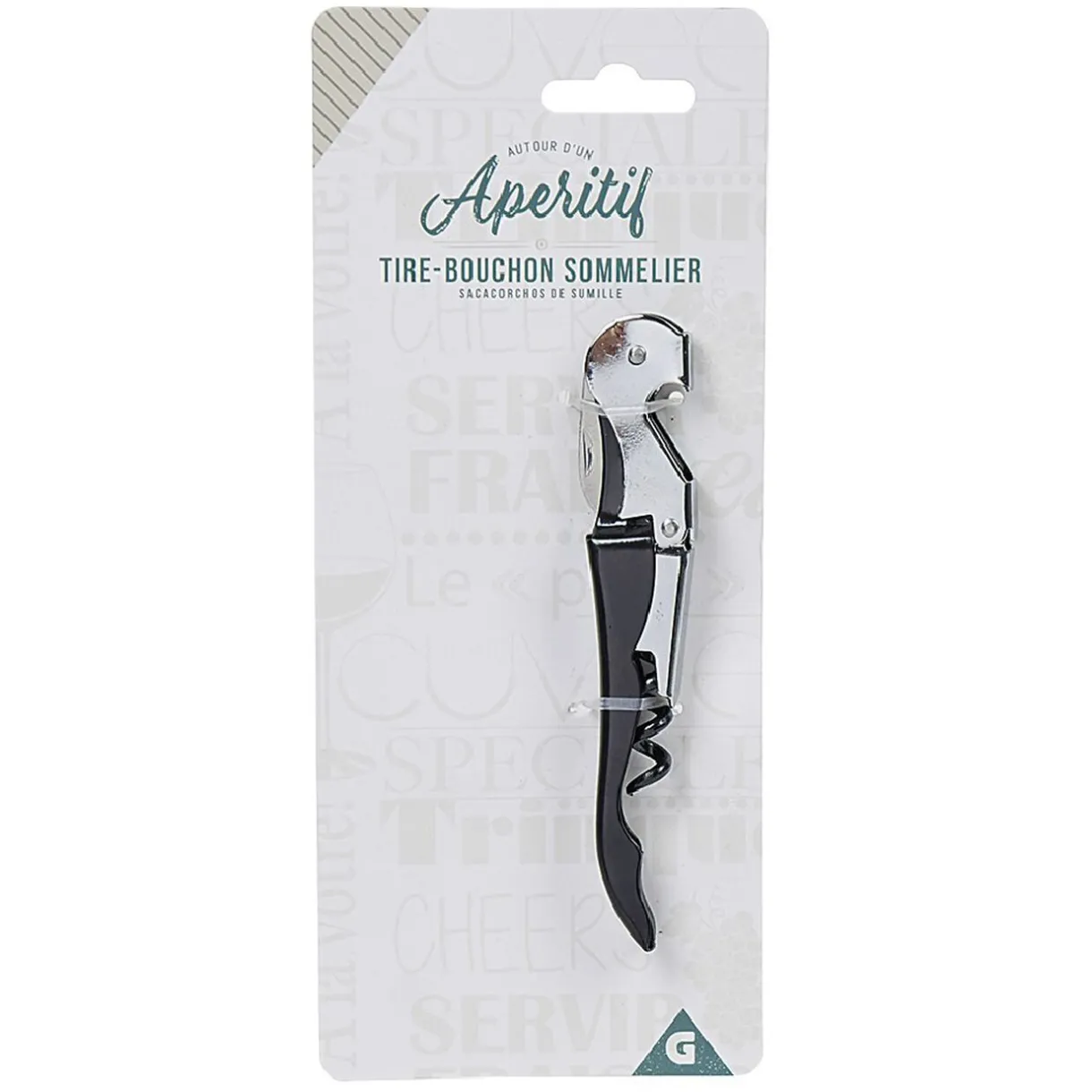Gifi Tire bouchon limonadier noir argenté