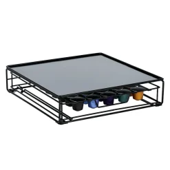Gifi Tiroir à capsules plateau et grille en métal noir Hot