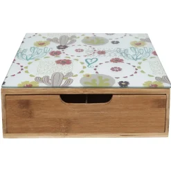 Gifi Tiroir toutes dosettes bambou motif cactus multicolore Hot