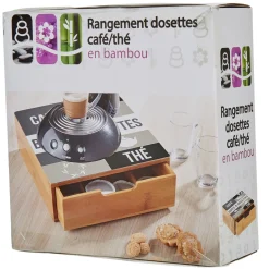 Gifi Tiroir toutes dosettes gris blanc et naturel Clearance