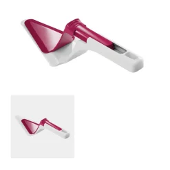 Gifi Tranche pelle à tarte Metaltex avec poussoir blanc et rouge Outlet