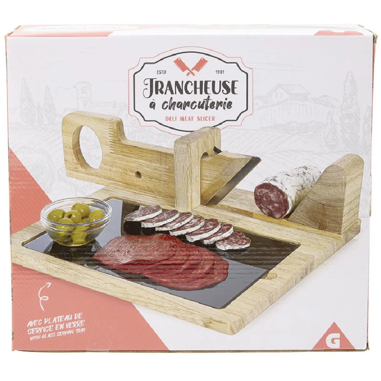 Gifi Trancheuse à charcuterie en bois Discount