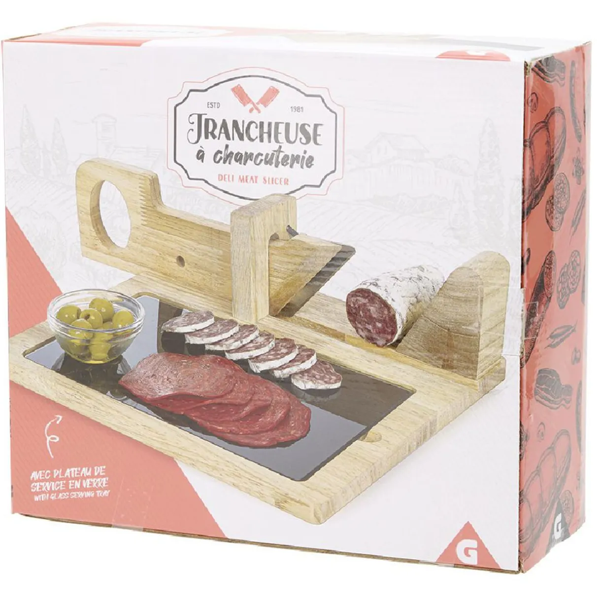 Gifi Trancheuse à charcuterie en bois Discount