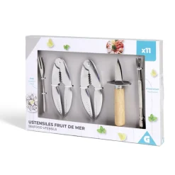 Gifi Ustensile pour fruit de mer 11 pièces
