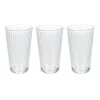 Gifi Verre à eau embossé transparent 32,5 cl x3