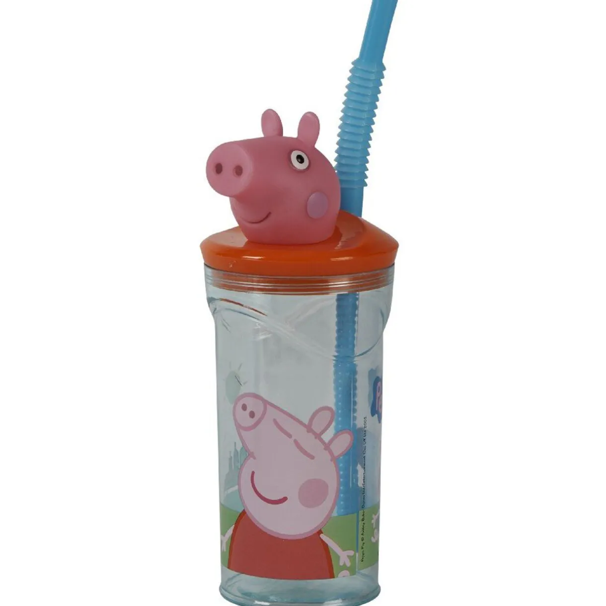 Gifi Verre à paille figurine Peppa Pig New