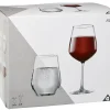 Gifi Verre à pied 47 cl x4 avec gobelet en verre 40 cl x4 Discount