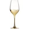Gifi Verre à pied Oksana doré 35cL x4