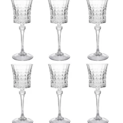 Gifi Verre à vin Lady Diamond transparent 19 cl x6