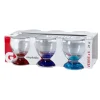 Gifi Verre bas sur pied coloré x6