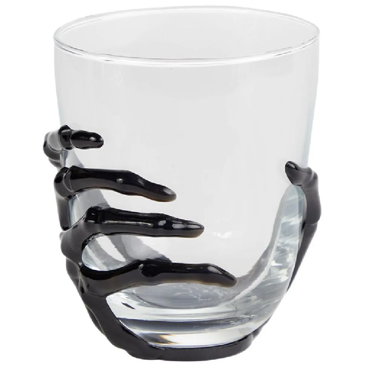 Gifi Verre main squelette Halloween noir transparent Outlet