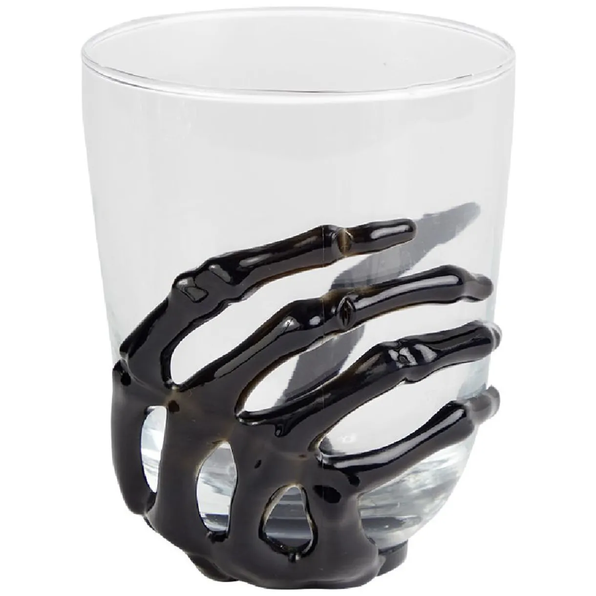 Gifi Verre main squelette Halloween noir transparent Outlet