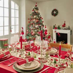 Gifi Verre Noël transparent avec centre sapin 3D Ø8xH8,5cm