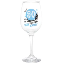 Gifi Verre pied à message humoristique