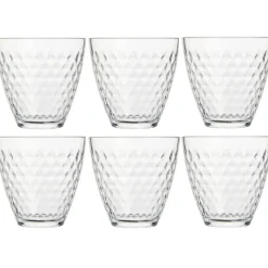 Gifi Verre transparent design point relief 25 cl x12