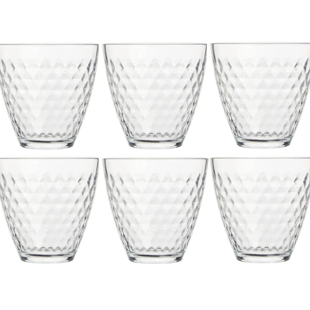 Gifi Verre transparent design point relief 25 cl x12