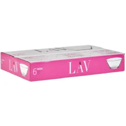 Gifi Verrine LAV en verre transparent 25 cl x6