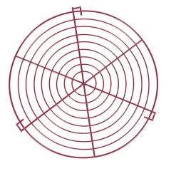 Gifi Volette à gâteau ronde en métal rose Discount