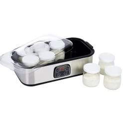Gifi Yaourtière 8 pots en aluminium gris Best